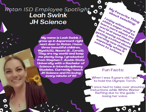 Rotan ISD Employee Spotlight