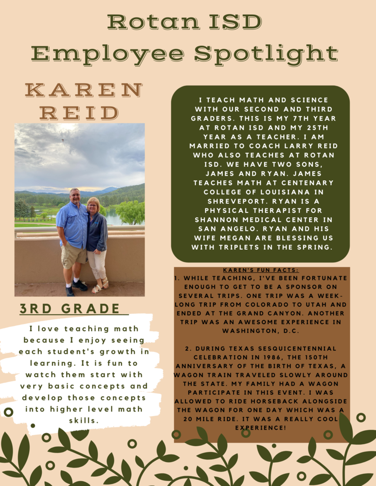Rotan ISD Employee Spotlight