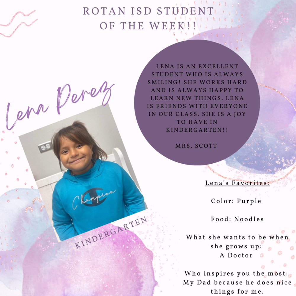 Student of the week