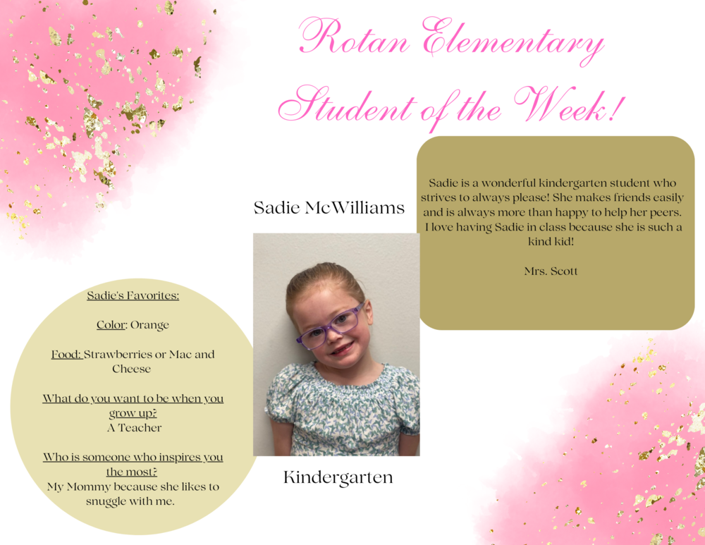 Student of the week