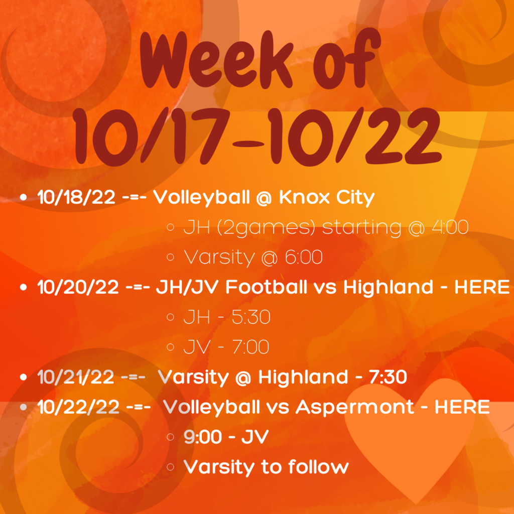 week of 10/17-10/22